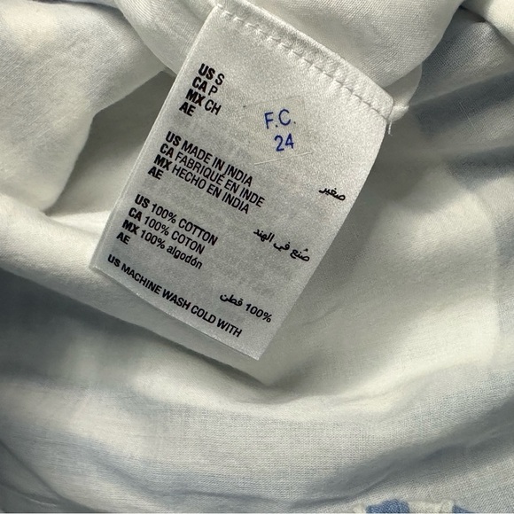 On-34th for Macy's Blue White Striped Shorts Small Pull On Pockets - Picture 12 of 13